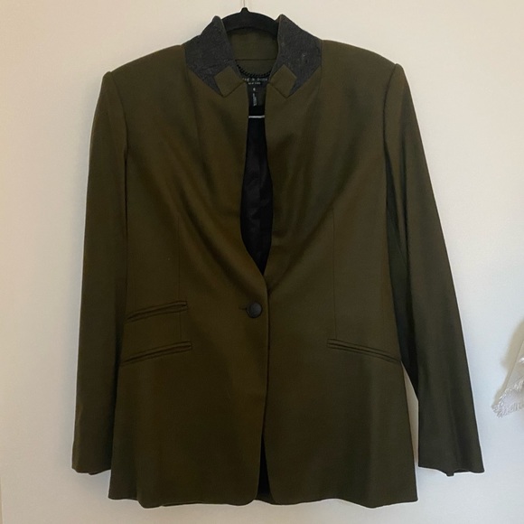 Rag & Bone Duke Blazer, new without tags, size 6, olive - Picture 7 of 16